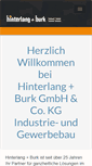 Mobile Screenshot of hinterlang-burk.de